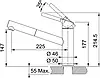 Кухонний змішувач Franke Orbit Pull-Out Onyx (1150623057), фото 2