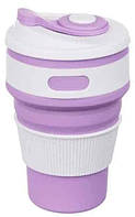 Силиконовый стакан складной Silicon Magic Cup Фиолетовый 3014 PS