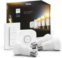 Умное освещение PHILIPS HUE White ambiance Zestaw startowy 3 szt. E27 1100lm (929002468403)