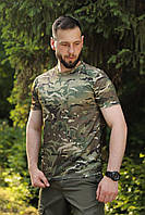Тактическая военная футболка мультикам летняя мужская армейская футболка Coolmax