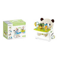 Стульчик для кормления + игровой 2в1 Мишка Happycute Baby Розовый 15428 PS