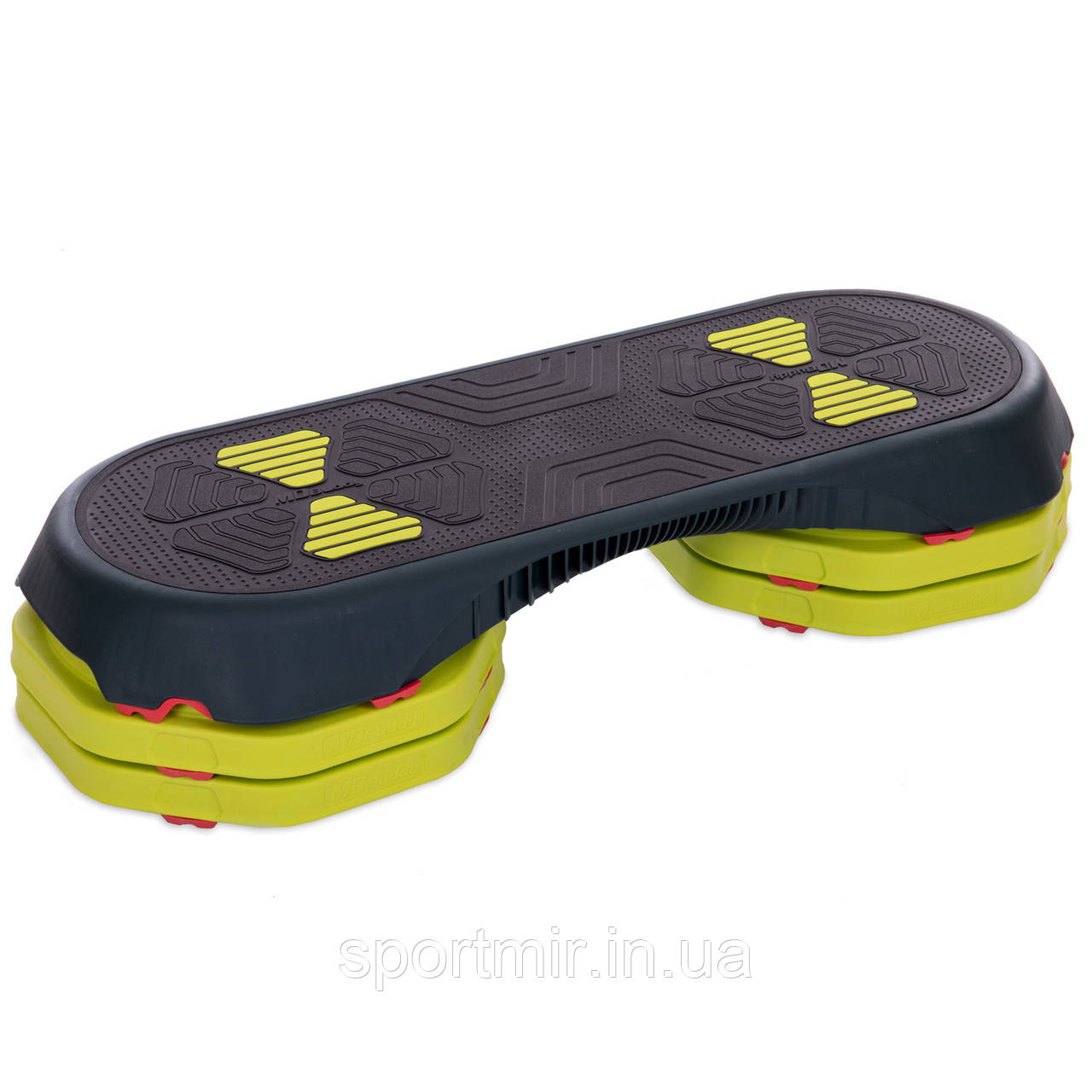 Степ-платформа MDBuddy FI-2587 (MD1712) 108x42x10-20см чорний-зелений, фото 1