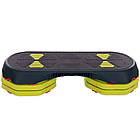 Степ-платформа MDBuddy FI-2587 (MD1712) 108x42x10-20см чорний-зелений, фото 2