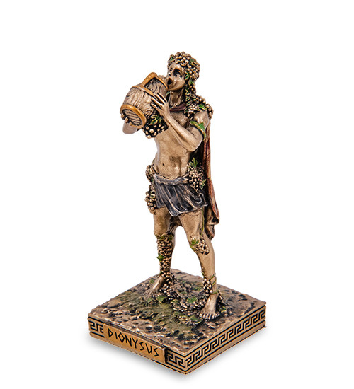 Статуэтка миниатюра Veronese Бог виноделия Дионис 8,5 см 1907182 бронзовое покрытие полистоуна - фото 1 - id-p2201632702