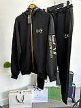 Чоловічий спортивний костюм Armani CK7990 чорний S, М, фото 4