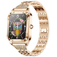 Смарт-часы женские Smart Flower New Gold в коробке 14925 PS