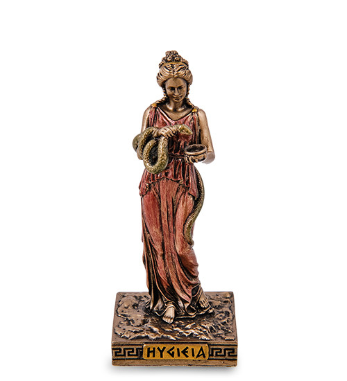 Статуетка мініатюра Veronese Гігея богиня здоров'я та чистоти 9 см 1907180 бронзове покриття