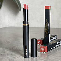 Зволожуюча матова помада MAC Powder Kiss Velvet Blur Slim Stick (877 Devoted to Chilli) 2 g