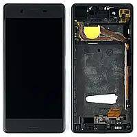 Дисплей Sony Xperia X (F5121/F5122)/X Performance (F8131/F8132) модуль с рамкой, оригинал, Черный