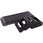 Степ-платформа Zelart FI-6772 110x41x20см чорний-сірий, фото 6