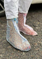 Чехол для обуви от дождя с цветочками размер L 11275 PS