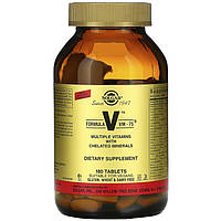 Витаминно-минеральный комплекс Solgar Formula V VM-75 Multiple Vitamins with Chelated Minerals 180 Tabs PS