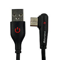 Кабель Mibrand MI-11 Two Colour Elbow Charging Line USB для Type-C 2A 1m Black MIDC/11TB-00001 PS