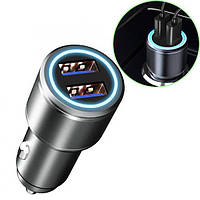 Зарядка Адаптер Car Charger 2 USB 12-24V 3.1A MAX 7526 PS