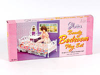 Спальня для кукол Барби мебель кукольная кровать туалетный столик стул Gloria хит