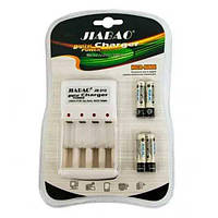 Зарядний пристрій + 4 акумулятори JIABAO-212 AA 10480 PS