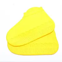 Силиконовые водонепроницаемые чехлы-бахилы для обуви от дождя и грязи, размер S Желтые 12072 PS