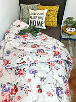 Одеяло с овчины. Чехол: натуральный хлопок Двуспалка , Двухспальный размер 175/220 хит