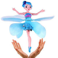 Літаюча лялька фея Flying Fairy летить за рукою Блакитна 7064 PS