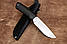 Ніж мисливський ручної роботи Фагот зі сталі ДІ-90 МП з шкіряним чохлом в комплекті, гідний подарунок чоловікові, фото 2