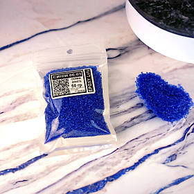 Декоративна скляна крихта для епоксидної смоли Синій колір, синя скляна крихта для декорування