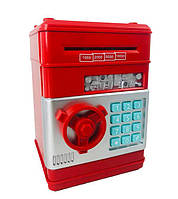 Електронна скарбничка з кодовим замком Mony Safe Червоно-срібна 3940 PS