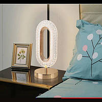 Лампа-ночник кристальная Creative Table Lamp 3 режима Золото 14353 PS