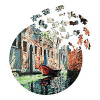 Деревянные пазлы Гондола на канале Венеции (Размер M) BP02M 13185 PS