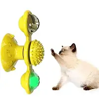 Игрушка для кота интеллектуальная Спиннер Желтый 10558 PS