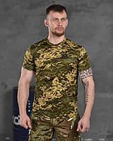 Мужская тактическая футболка пиксель ЗСУ за Перемогу, Военная футболка пиксель для ВСУ Украины