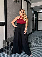 Жіночі широкі лляні брюки, фото 2