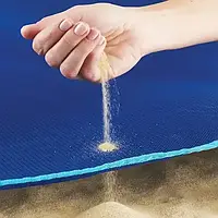 Анти-песок пляжная чудо-подстилка Originalsize Sand Free Mat 200*200 Темно-синяя 11830 PS