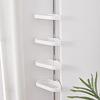 Кутова полиця для ванної кімнати Multi Corner Shelf GY-188 Біла 1786 PS