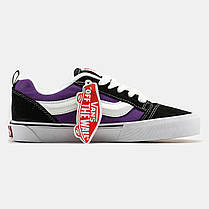 Жіночі Кеди Vans KNU Skool Violet Black / Ванс КНУ Скул Фіолетові з Чорним, фото 2