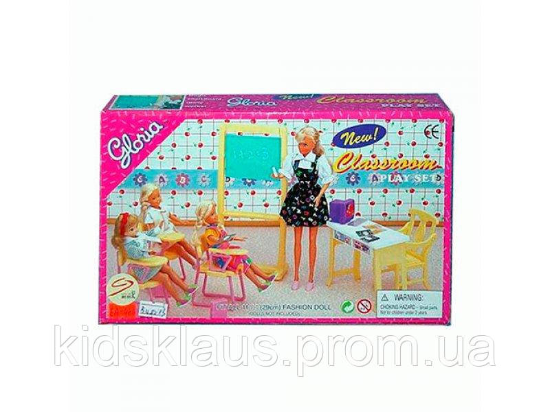 Школа для ляльок Барбі лялькові меблі парти стіл вчителя дошка Gloria хіт