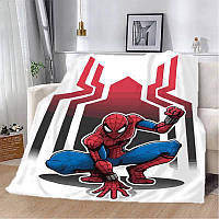 Плед Спайдермен Человек-паук качественное покрывало с 3D рисунком размер 135х160 хит