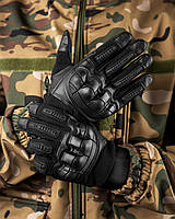 Тактические черные перчатки с костяшками, Военные перчатки черные с костяшками для ВСУ Украины