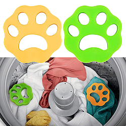 Комплект 2шт Силіконова лапка від шерсті для пральної машини, Колір Рандом / Лапка для видалення шерсті