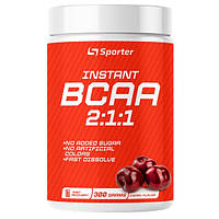 Аминокислота BCAA для спорта Sporter Instant BCAA 300 g /30 servings/ Cherry PS