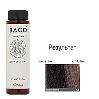 Напівперманентна система фарбування  Kaaral Baco Color Glaze 4.0 шатен, 60 мл