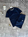 Чоловічий літній костюм футболка та шорти The North Face M1906 синій, фото 10