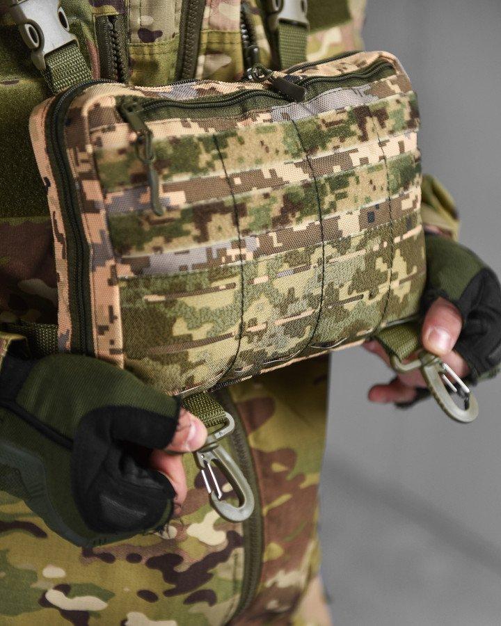 Сумка для планшета нагрудна, адміністративна сумка піксель ВТ1015, фото 1