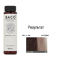 Напівперманентна система фарбування  Kaaral Baco Color Glaze 6.0 темний блонд, 60 мл
