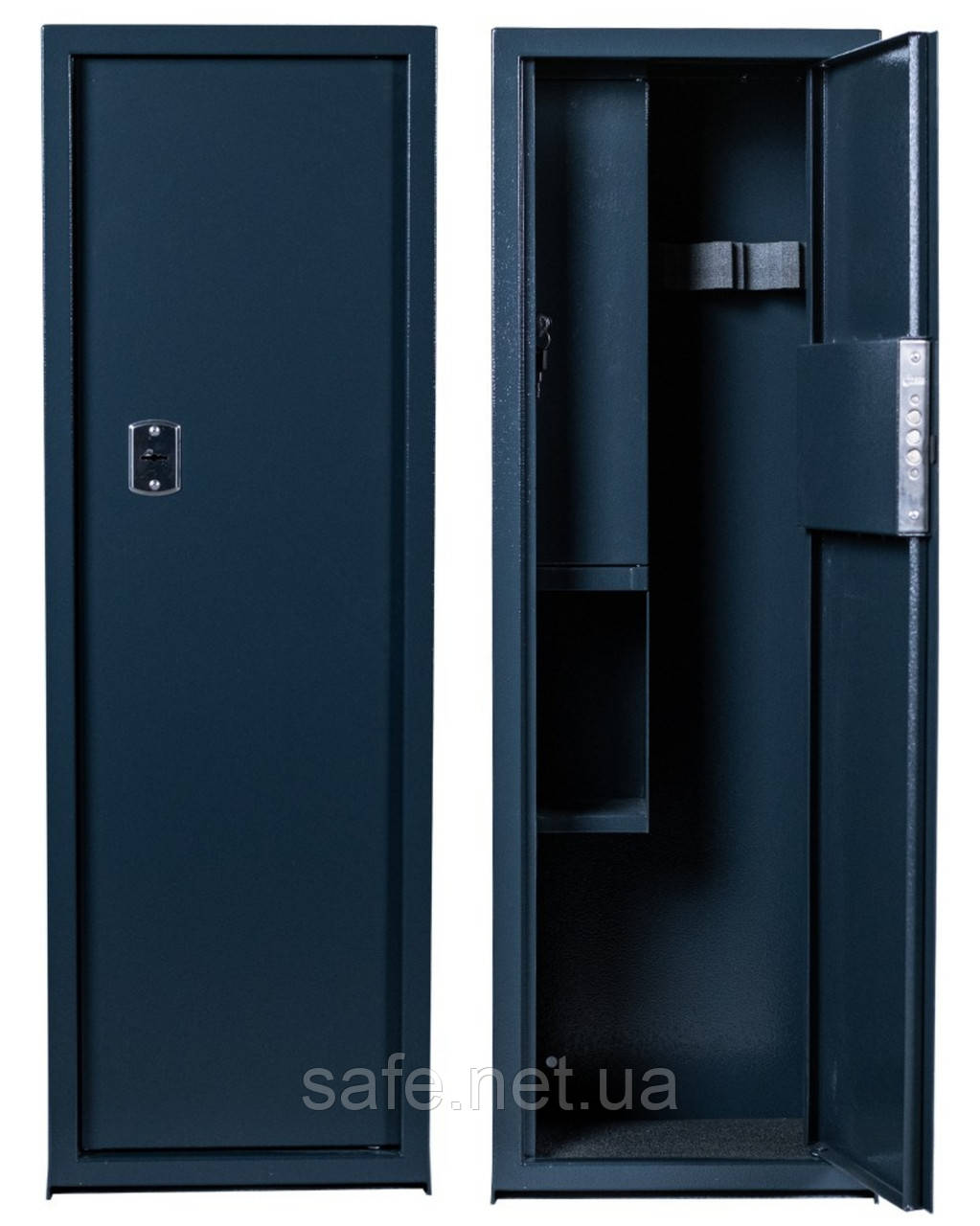 Сейф збройовий Levmetal СЗ-100.3.ВМ (ВxШxГ:1000x330x250) на 3 рушниці, сейф для рушниці, мисливський сейф