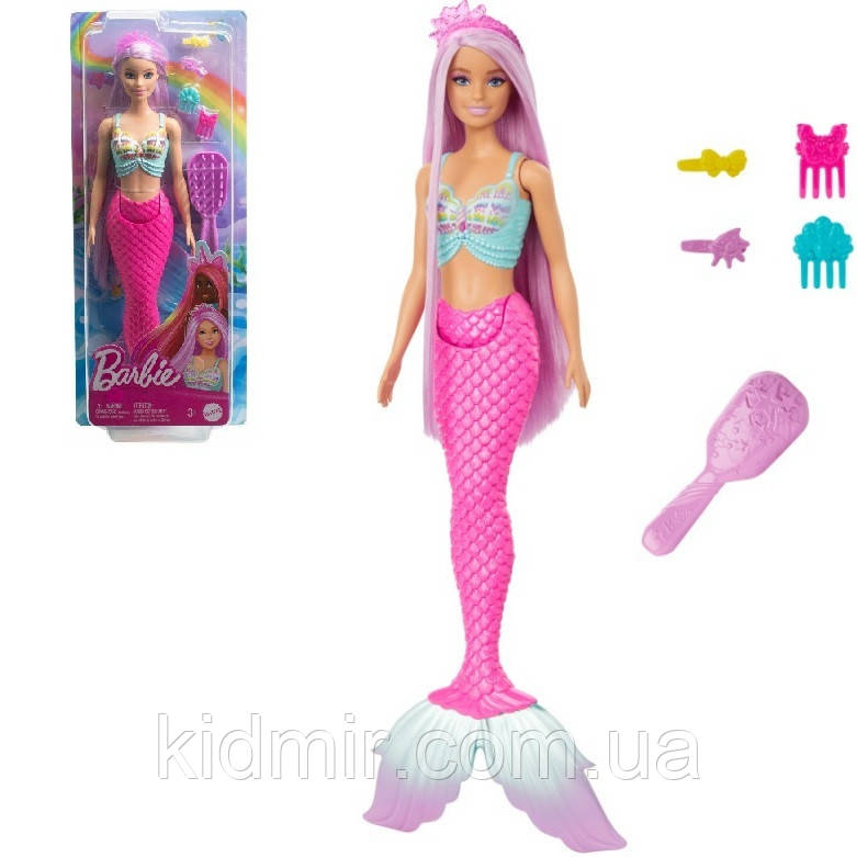 Barbie Dreamtopia Mermaid HRR00 Лялька Барбі Русалочка Дрімтопія з аксесуарами, фото 1