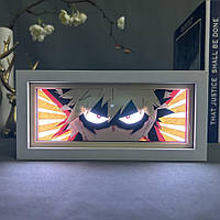 Светильник многослойный с 3D эффектом Кацуки Бакуго led лампа из аниме Моя геройская академия