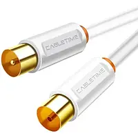 Коаксиальный кабель Cabletime CF33L White телевизионный, 2 м, Male to Female