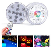 Занурювальний світлодіодний RGB ліхтар з пультом дистанційного керування MAG-717 Універсальний LED світильник