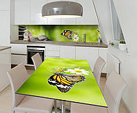 Наклейка 3Д виниловая на стол Zatarga «Хрупкость природы» 650х1200 мм для домов, квартир, сто GT, код: 6508422