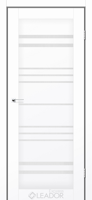 Двері міжкімнатні Леадор Экспресс/ Leador Express Andora - Білий  матовий (зі склом сатин), фото 1